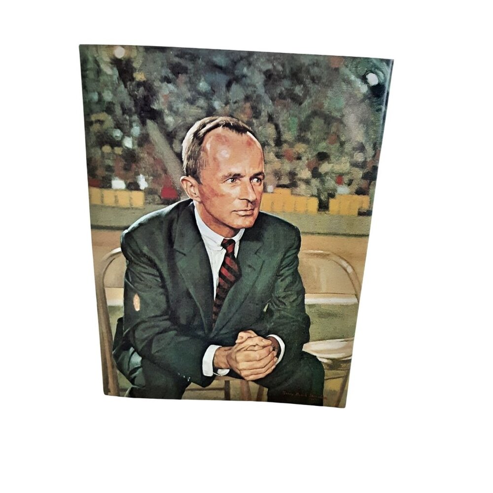 1971 Dan Reeves Coach Portrait by Nancy Bunch Sheridan NFL Art